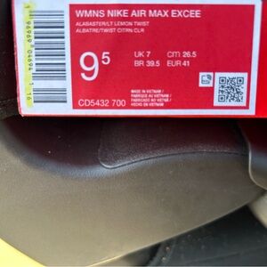 Nike Air Max Excee in Alabaster and Lemon Twist